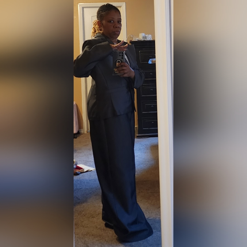 Gray Pantsuit
